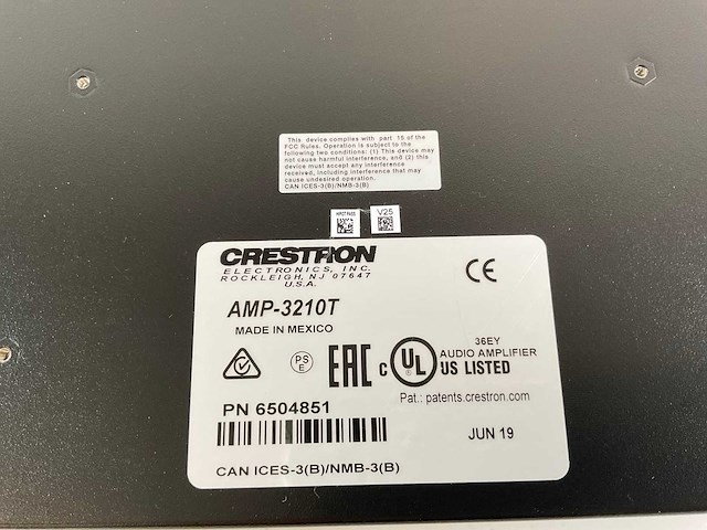 Crestron (amp-3210t) high performance audio solution channel amplifier - afbeelding 6 van  6