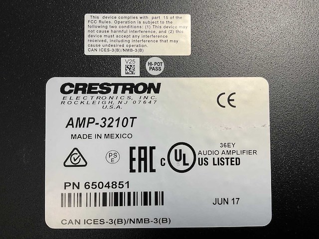 Crestron (amp-3210t) three-channel commercial power amplifiers (2x) - afbeelding 6 van  6