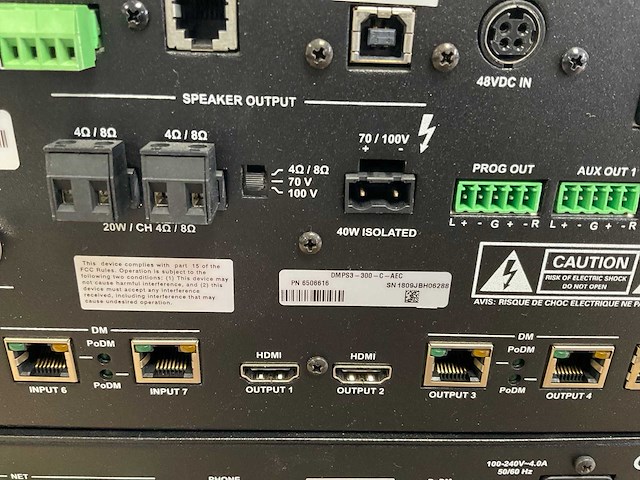 Crestron (dmps3-300-c-aec) 3-series digitalmedia audio conferencing interface professional presentation systems (2x) - afbeelding 6 van  7