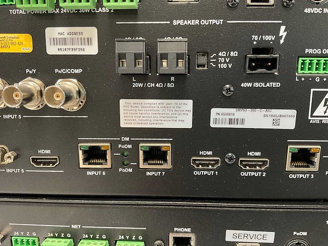 Crestron (dmps3-300-c-aec), 3-series professional presentation media system 300 w/acoustic audio conferencing interfaces (2x) - afbeelding 6 van  7