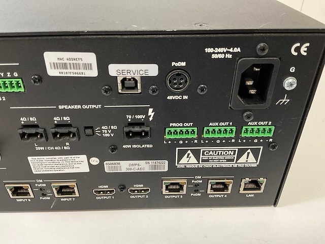 Crestron (dmps3-300-c-aec), 3-series professional presentation media system 300 w/acoustic audio conferencing interface - afbeelding 6 van  6