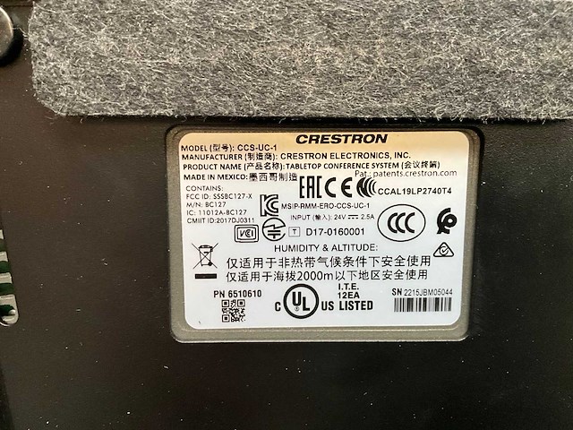 Crestron mercury videoconferentiessysteem - afbeelding 5 van  6