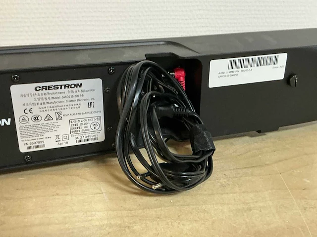 Crestron sb-200-p-b soundbar - afbeelding 4 van  5
