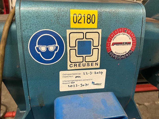 Creusen - ds 1200 t - dubbele bankslijpmachine op statief - afbeelding 6 van  11