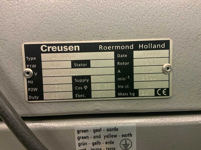 Creusen ds 9200 werkbankslijpmachine - afbeelding 5 van  5