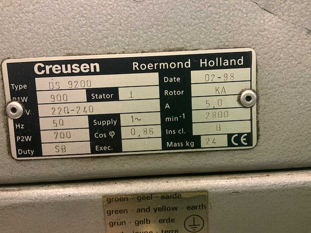Creusen ds 9200 werkbankslijpmachine - afbeelding 5 van  5