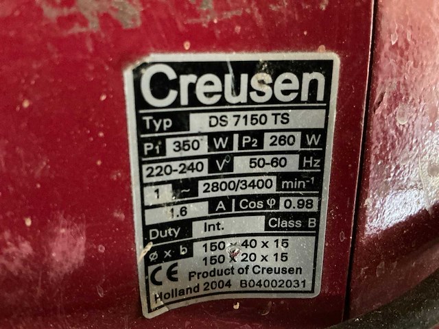 Creusen ds7150ts werkbankslijpmachine - afbeelding 3 van  3