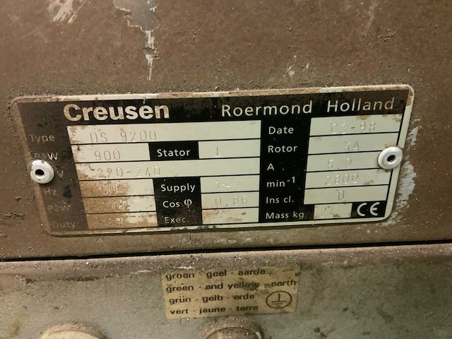 Creusen ds9200 + ds8200t dubbelsteens slijpmachine (2x) - afbeelding 4 van  7