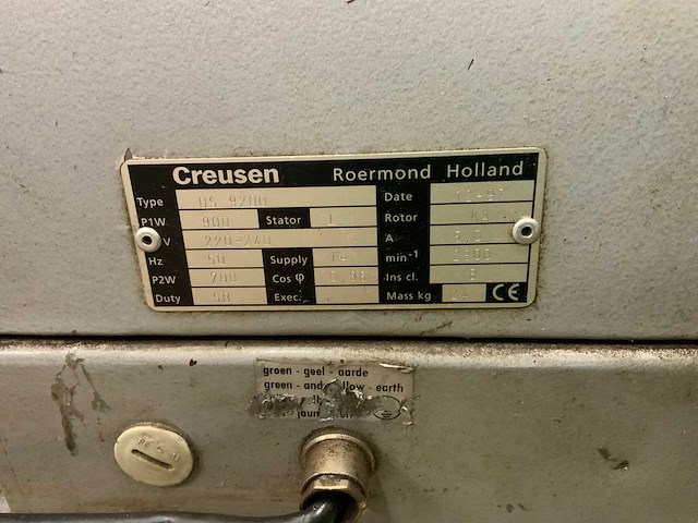 Creusen ds9200 dubbelsteens slijpmachine - afbeelding 5 van  5