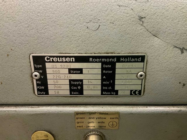 Creusen ds9200 dubbelsteens slijpmachine - afbeelding 5 van  5