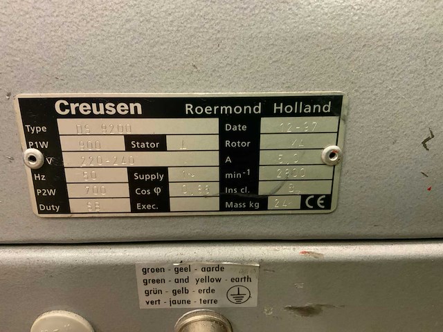 Creusen ds9200 dubbelsteens slijpmachine - afbeelding 5 van  5