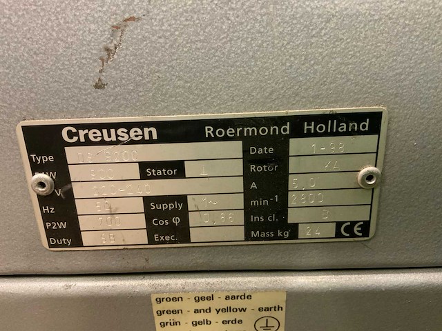 Creusen ds9200 dubbelsteens slijpmachine - afbeelding 5 van  5