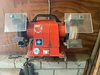 Creusen dubbele werkbankslijpmachine met beschermkappen - afbeelding 2 van  3