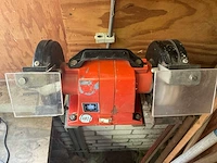 Creusen dubbele werkbankslijpmachine met beschermkappen - afbeelding 3 van  3