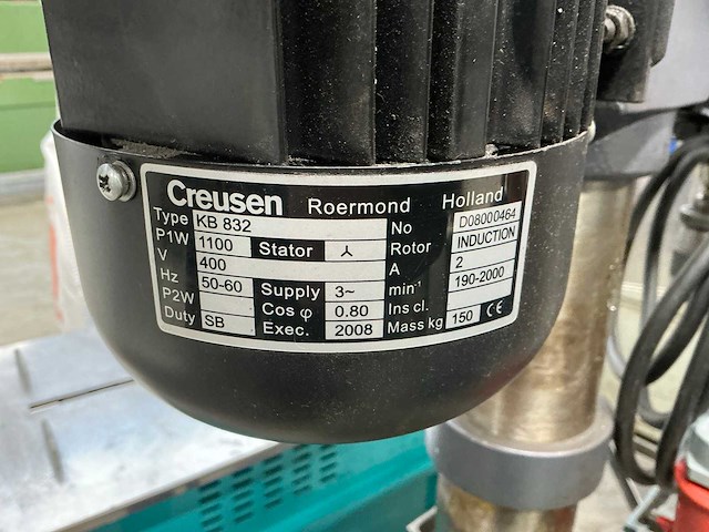 Creusen kb832 kolomboormachine - afbeelding 12 van  13