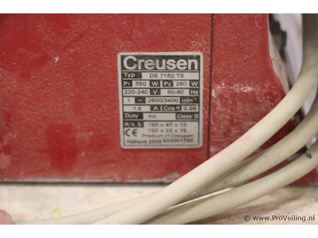 Creusen powerline 7000 bankslijpmachine ds 7150 ts 2420 - afbeelding 5 van  5