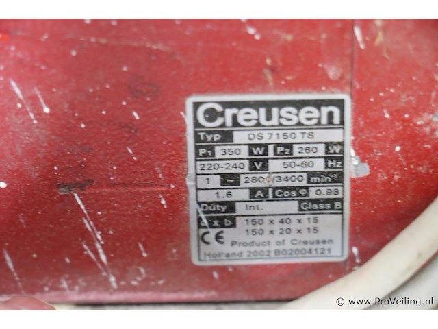 Creusen powerline 7000 werkbankslijpmachine ds 7150 ts 2420 - afbeelding 7 van  7