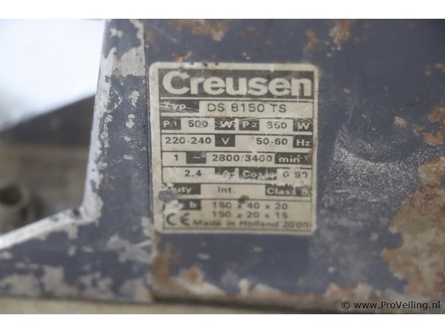 Creusen werkbankslijpmachine 8150 ts - afbeelding 5 van  5