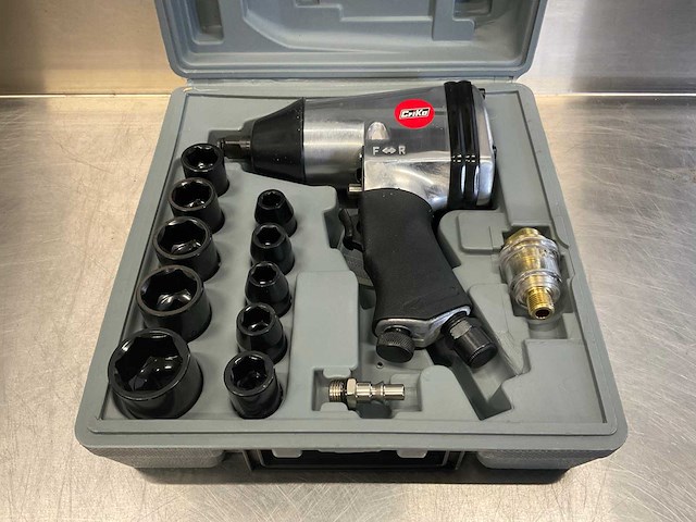 Criko ck12-kit pneumatische slagmoersleutel 1/2” + 10 doppen - afbeelding 4 van  10