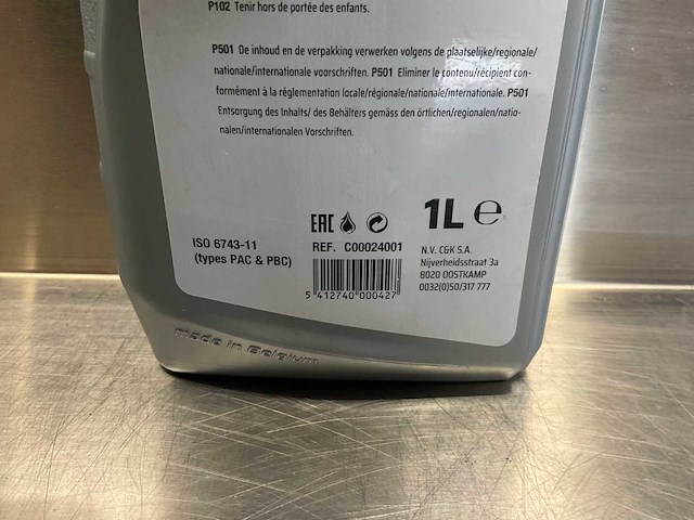 Criko pneumatisch gereedschap olie - 1 liter - afbeelding 4 van  4
