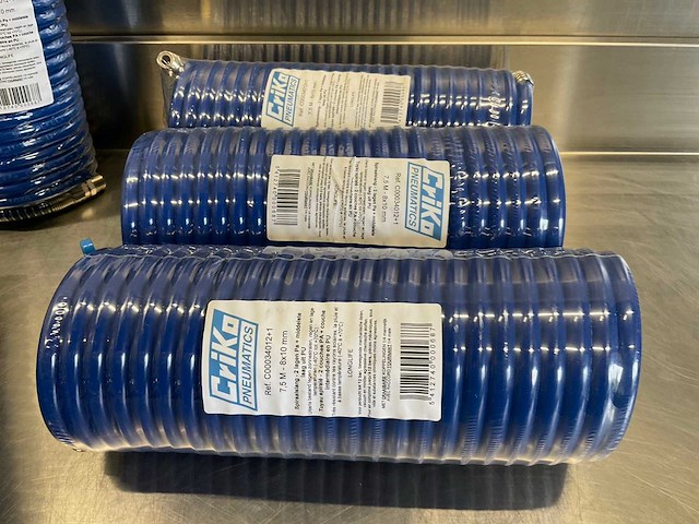 Criko pneumatische spiraalslang - 7,5 mtr - 8x10mm (5x) - afbeelding 4 van  5