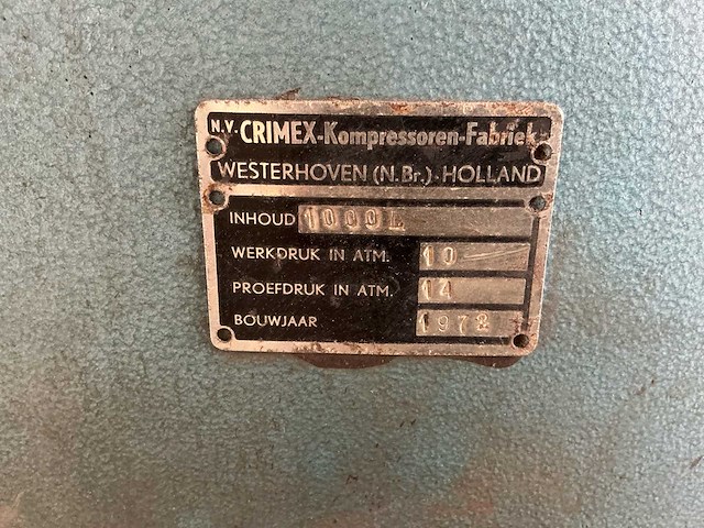 Crimex msk-g schroefcompressor met koeldroger en 1000l ketel - afbeelding 2 van  7