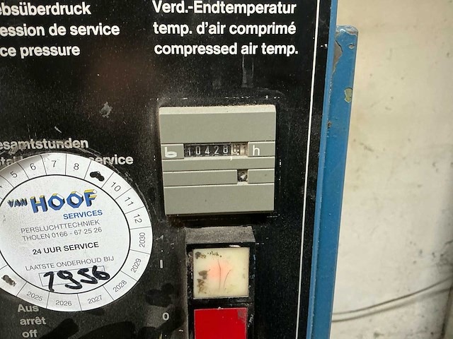 Crimex msk-g schroefcompressor met koeldroger en 1000l ketel - afbeelding 5 van  7