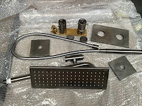 Cristina douche garnituur gun metal - afbeelding 1 van  2