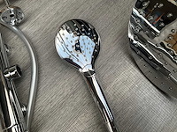 Cristina rubinetterie doucheset met thermostatische mengkraan en handdouche chroom - afbeelding 7 van  13