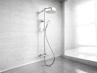 Cristina rubinetterie doucheset met thermostatische mengkraan en handdouche chroom