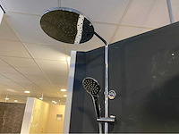 Cristina rubinetterie doucheset met thermostatische mengkraan en handdouche chroom - afbeelding 12 van  13