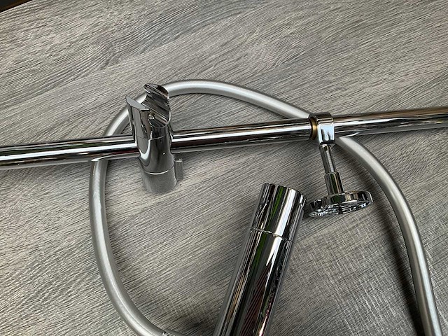 Cristina rubinetterie doucheset met thermostatische mengkraan en handdouche chroom - afbeelding 3 van  13