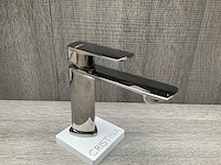 Cristina rubinetterie profilo wastafelkraan polished black chrome - afbeelding 2 van  7