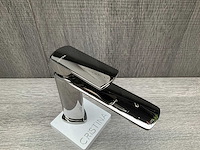 Cristina rubinetterie profilo wastafelkraan polished black chrome - afbeelding 4 van  8
