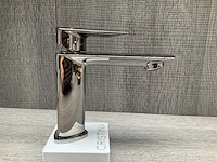 Cristina rubinetterie profilo wastafelkraan polished black chrome - afbeelding 5 van  8