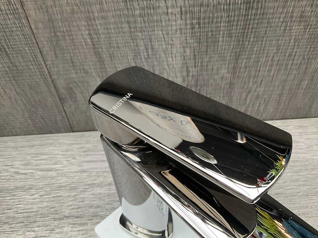 Cristina rubinetterie profilo wastafelkraan polished black chrome - afbeelding 7 van  8
