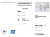 Crivelli gouden oorhangers met natuurlijke edelstenen en diamanten - afbeelding 3 van  7