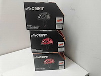 Crivit - kinder fietshelmen met ledlicht. (3x) - afbeelding 2 van  3