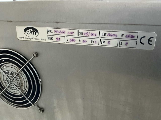 Crm pastogel 3-6s ijsmachine / pasteuriseer en mengmachine - afbeelding 3 van  8