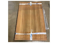 Crn 304443 foldable teak table top natural finish 90-180 x 145 x 4 cm - afbeelding 2 van  2