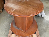 Crn 51813 teak table diameter140 stylish round design - afbeelding 1 van  2