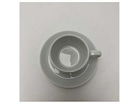 Crn chrome keramische koffiebeker met schotel voor maritieme omgevingen - duurzame en gemakkelijk schoon te maken nautische drinken - afbeelding 3 van  3