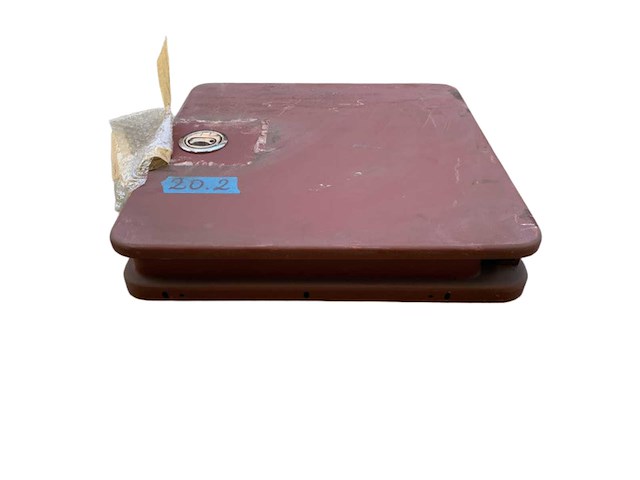 Crn marine grade aluminum flat door 710x730x250mm with stainless steel lock ? durable weatherproof hatch for boats and masts - afbeelding 1 van  5