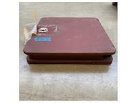 Crn marine grade aluminum flat door 710x730x250mm with stainless steel lock ? durable weatherproof hatch for boats and masts - afbeelding 2 van  5