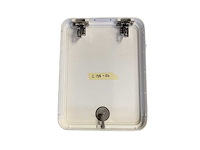Crn white coated stainless steel access hatch - 425478 - afbeelding 1 van  7