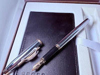 Cross century 2 gold & chrome vulpen met 23kt gp nib - afbeelding 1 van  5