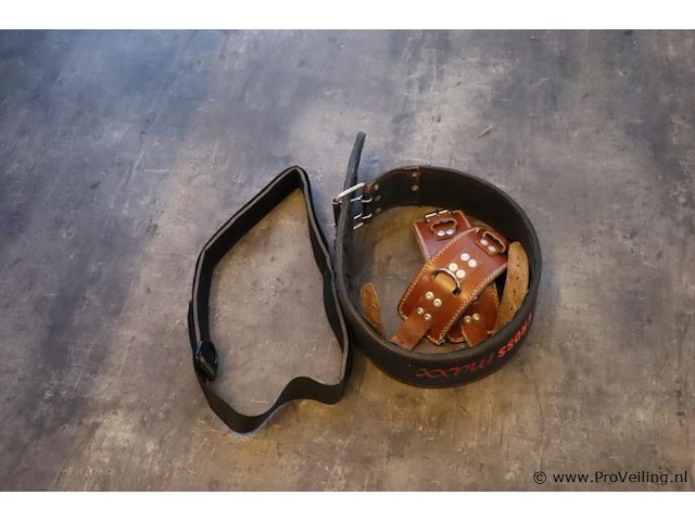 Crossmaxx power lifting belt & enkelstraps - afbeelding 1 van  4