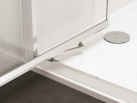 Crosswater clear 6 in profiel draaiende deur easyclean brushed brass - afbeelding 3 van  4