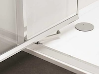 Crosswater clear 6 in profiel draaiende deur easyclean brushed brass - afbeelding 3 van  4