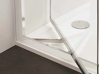 Crosswater clear 6 in profiel draaiende deur easyclean brushed brass - afbeelding 2 van  4